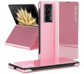 Funda de teléfono Mirror Surface para Honor Magic V2 5G PC View Window Flip Phone Cover con soporte Multicolor Style B