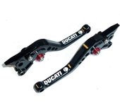 Excelente DUCATI 750SS 1999-2002 MANETAS DE FRENO Y EMBRAGUE CORTO NEGRO JUEGO DE MANETAS RACE ROAD R15C1