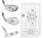 100 piezas Golf Impact Tape Autoaprendizaje Palos de alineación Golf Punto dulce y análisis de consistencia