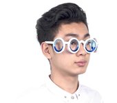 Gafas contra el mareo, gafas sin lentes líquidas a nivel de los ojos de aviones de barco antináuseas, 100% nuevas Blanco