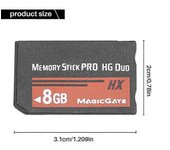 Tarjeta flash MS Pro Duo de 8 GB de memoria para la cámara PSP Cybershot Color de la foto