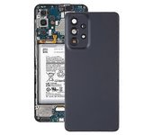 Para Samsung Galaxy A33 5G SM-A336B ORIG Cubierta trasera de la batería con cubierta de la lente de la cámara Negro