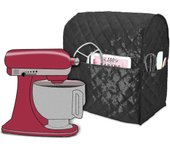 Cubierta antipolvo para batidoras de 4,3 litros y todas las batidoras de 4,8 litros, cubierta con bolsillos para batidoras y accesorios (apta para ...