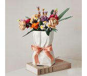 Bolsa de papel Jarrón de cerámica, Jarrón para ramo de flores de Lego, Jarrón para juegos botánicos de Lego 10280, minimalista