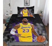 Kerota Fundas nórdicas Lebron James D Funda nórdica de baloncesto, fundas nórdicas con cierre de cremallera Soft Kids Teens Boys Lite Set 135*200 C...