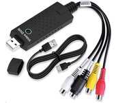 VHS a convertidor digital, tarjeta de captura de video USB 2.0 audio dispositivo de tarjeta de captura de video viejo VHS Mini DV Hi8 DVD VCR a con...