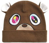 Hombres Mujeres Kanye West Desertor de la Universidad Graduación Oso Gorro Gorro Gorro Gorro Gorra de punto