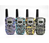 Walkie Talkies para niños paquete de 4, 3 millas de largo alcance con linternas LCD retroiluminadas