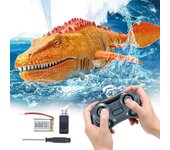 Kakanwo Dinosaurio RC 2.4G, juguete de mosasaurus, juguete de dinosaurio para niños de 3+ años, juguete de agua, regalo de dinosaurio de Navidad y ...