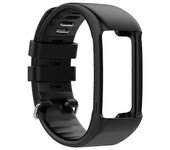 Pulsera de silicona ajustable para reloj inteligente Polar A360 y A370 Negro