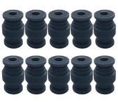 10 piezas de goma Amortiguador Bolas de vuelo Controlador de vuelo Bolas de absorción de impactos de montaje suave para cardanes de cámara Control ...