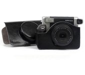 Fujifilm Instax Wide 300 Instant Camera Case, bolso de transporte de cuero Pu de calidad, 5 colores: rosa, marrón y negro Ancho 300 Negro