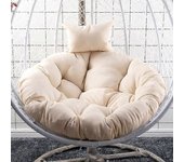 Hori Almohada de hamaca Cojines De almohadilla suave Cojín para silla colgante Asiento giratorio Inicio Blanco cremoso 105cm