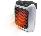 Mini calentador de ventilador, toma de calentador de ventilador, calentador de enchufe, calentador de ventilador, 800 vatios, enchufe de control re...