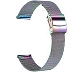 Para Samsung Galaxy Watch7 44 mm 40 mm Correa de reloj de metal Muñequera de malla milanesa con hebilla plegable - Multicolor Multi-color
