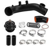 para - N54 Turbo Charge Pipe Kit TiAL 50mm Blow Off Bov E84 E90 E92 50MM BOV Negro