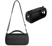 Lichifit Estuche de altavoz Estuche protector de silicona para audio Bluetooth inalámbrico Bose SoundLink Max Negro