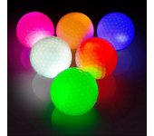 6 piezas Led Glow Pelotas de golf, Bola de golf brillante parpadeante, Brillo nocturno