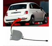 Cubierta del gancho de remolque trasero del coche de alta calidad para Fiat 500 2007-2012 735455393 tapa del remolque trasero parachoques trasero c...