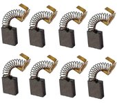 5140033-19 (8 paquete) Cepillo de sierra de mesa de reemplazo para cepillo de carbón del motor Dw745 Dwe7480 Dwe7490x Dwe74 Como se muestra