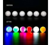 6 piezas Led Glow Pelotas de golf, Bola de golf brillante parpadeante, Brillo nocturno