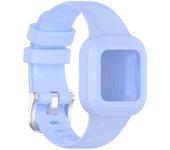 Correa de reloj Pulsera de silicona suave de una pieza Correa de reloj Compatible con correa de reloj Garmin Fit JR3 / Vivofit Jr.3 Azul claro