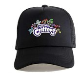 Smiling Critters Snapback Gorra de béisbol para niños niños niñas Verano ajustable transpirable sombrero para el sol jkw Un negro