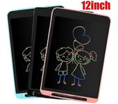 Tablero de dibujo electrónico para niños de 12 pulgadas, tableta de escritura LCD Negro