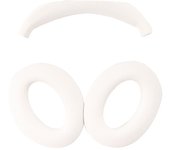 Para Bose QC45 / QC35 / QC25 / QC15 / AE2 1 par de almohadillas de silicona para auriculares cojines + 1 cubierta de diadema-blanco Style D