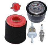Filtro de aire Filtro de combustible de aceite compatible con Mtd 737-05066 547cc Ohv Cub Cad Xt1-lt42 Xt1-lt46