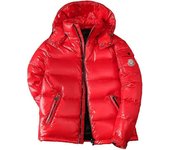 Invierno Cálido Hombre Abrigo De Plumas Casual Cuello De Pie Plumífero Sombrero Grueso Parka De Pato Blanco rojo XXL