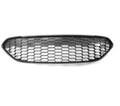 Recambio de parrilla superior en forma de panal para parrilla central del parachoques delantero Ford Fiesta Zetec-S 2013-2017 Negro