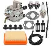 Kit de filtro de aire del carburador para Stihl FS120 FS200 FS250 FS300 FS350 FR350 FR450 FR480 Reemplace 4134 12 como se muestra