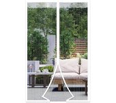 Tinor Cortina de puerta antimosquitos de puerta de mosquitera magnética con cierre magnético sin perforación para puerta de balcón, puerta de bodeg...