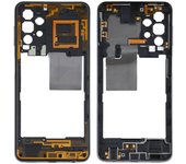 Placa de bisel del marco central para Samsung Galaxy A32 5G Negro
