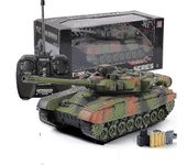 yougangcoche de juguete de tanque de control remoto coche blindado de cuatro vías para niños, verde militar