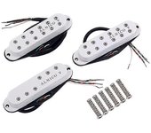 HOMELAND 3Pcs Mini Alnico V Single Coil SSS Pastillas de Guitarra Humbucker para Guitarra Bajo Musical Instru Blanco