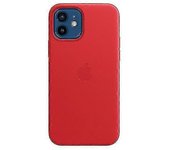 Funda de teléfono de cuero para Iphone 12/12 Pro Funda de cuero con Magsafe Rojo