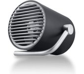 Pequeño ventilador USB ultra silencioso - Mini ventilador de mesa portátil con Turbo Wind (negro)