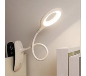 Lámpara de lectura led con clip regulable lámpara de mesa de protección ocular