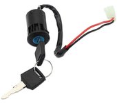 1 juego de interruptor de llave de encendido ATV universal de 2 cables llaves de encendido llave de bloqueo de interruptor de arranque para ATV Go ...
