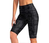 Pantalones cortos de buceo Mujeres Reducido rozaduras Ligero Piel suave Traje de neopreno amigable Pantalones cortos para surfear Camuflaje negro L