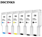 Cartucho de tinta remanufacturado único de 300 ml 730 para HP 730 cartucho para HP DesignJet T1600 T2600 P2V68A P2V69A P2V70A 6 colores 5536como la...