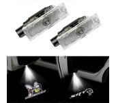 2pcs Car Door Logo Light Projector Ghost Shadow Cortesía de Welcome Light For Dodge Challenger Demon Scat Pack Rt Srt Sxt Gt Se Para el logotipo de...