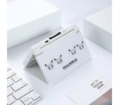 Carcasa de repuesto de carcasa completa de edición limitada para Nintendo DS Lite DSL NDSL NDS Lite con kit de tornillos de botones Pikachu Blanco