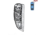 Car Drl parachoques delantero luz de conducción para Porsche Cayenne 2007 2008 2009 2010 Auto Daytime Running Lamp sin bombillas Derecho