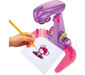 Proyector De Dibujo Para Niños, Proyector De Dibujo Inteligente De Tablero De Garabatos Borrable Con 4 Patrones De Dibujos Animados Y Pinceles De 1...