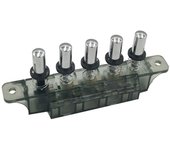 Interruptor de teclado de campana extractora MQ165 AC 250V 4A 5 interruptores de tablero de botones para campana extractora Como se muestra