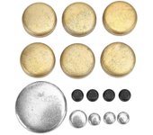 Kit de bujías congeladas de latón de bloque pequeño Ford MPE?108BR - Reemplazo para motores de 255ci, 260ci, 289ci, 302ci y 351ci
