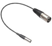 Cable de audio XLR macho de 3 pines a 3 pines macho Cable de audio XLR macho a mini XLR macho Negro